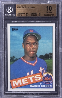 1985 Topps #620 Dwight Gooden Rookie Card - BGS PRISTINE 10